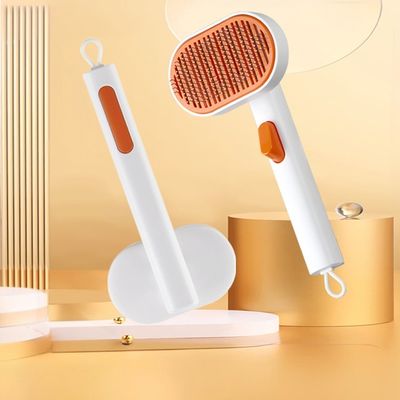 주문 반려동물 개 브러쉬 탈모 가꾸기 도구 고양이 단추 슬리커 자정 빗 온라인 제조