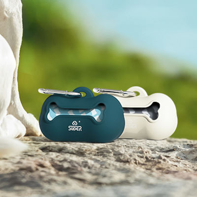 주문 지속가능한 실리콘 개 똥 가방 수납기 어두운 녹색 실리콘 똥 가방 분배기 온라인 제조