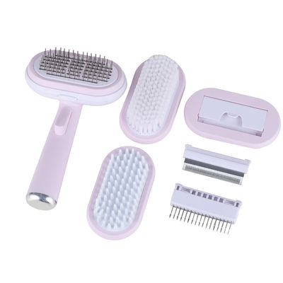 주문 헤어 데마팅 핀 Comb 애완 동물 정화 키트 셀프 클리닝 슬리커 브러쉬 셰이딩 도구 온라인 제조