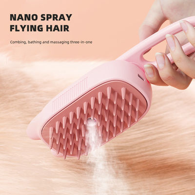 주문 반려동물 정비 브러쉬 고양이 긴 손잡이 전기 USB 물 스프레이 증기 Comb 개 헤어 클리너 온라인 제조