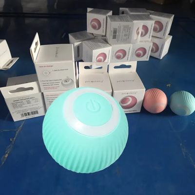주문 고양이 장난감 애완동물 자동 스마트 전기 전자 인터랙티브 볼 실내 장난감 ABS 온라인 제조