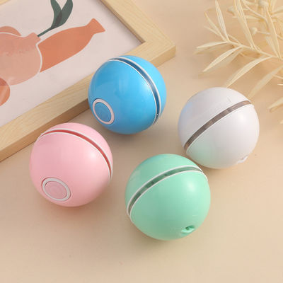 주문 애완 동물 고양이 장난감 공 블루 USB 스마트 LED 라이트 재충전 가능한 인터랙티브 자동 롤링 온라인 제조