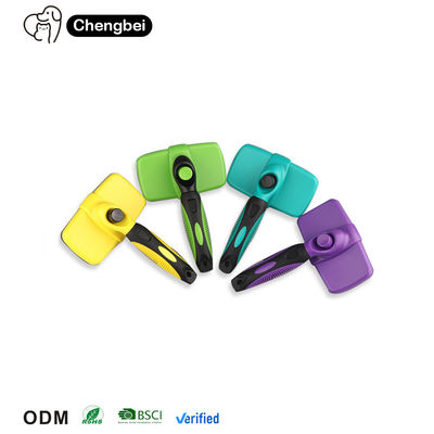 반려동물 정화 도구 청소 재사용 셔팅 부드러운 슬리커 개 고양이 헤어 브러쉬 적합