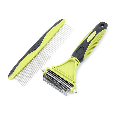 애완 동물 정비 Comb 세트 사용자 지정 로고 2 in 1 고양이 헤어 Comb DogPower 소스