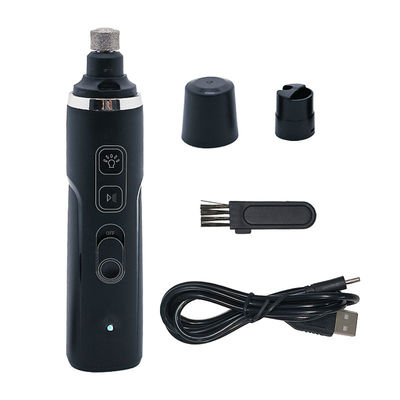 검은 USB 충전 전기 개 손톱 클리퍼 LED 전기 애완 동물 손톱 트림어
